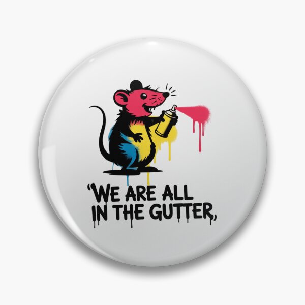 Item preview, Banksy Rat - We Are All In The Gutter designed and sold by 123ks.