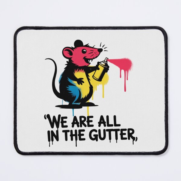 Item preview, Banksy Rat - We Are All In The Gutter designed and sold by 123ks.