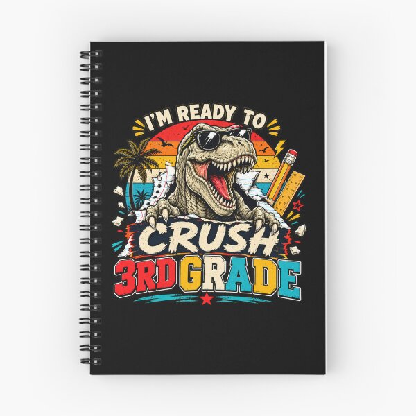Item preview, I'm Ready to Crush 3rd Grade Dinosaur T-Rex Back to School designed and sold by WhooHoo-Art.