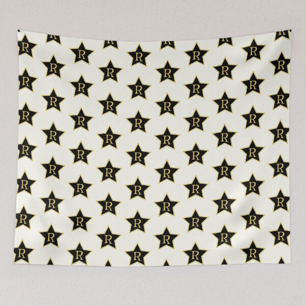 Item preview, Star Monogram R Gold Black designed and sold by Jeallan Designs.