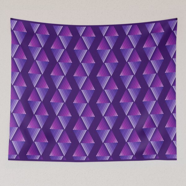 Item preview, Purple modern geometric zigzag designed and sold by wonghong.