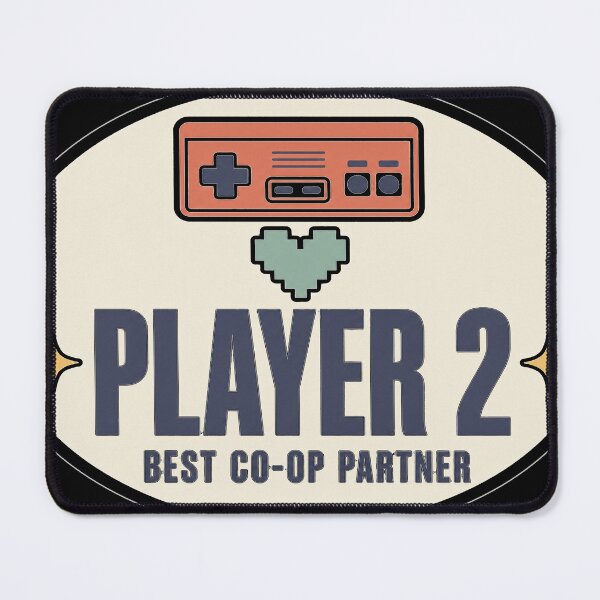 Item preview, Player 2 - Best Co-op Partner Gamer Couple Shirt designed and sold by Art&Fun.
