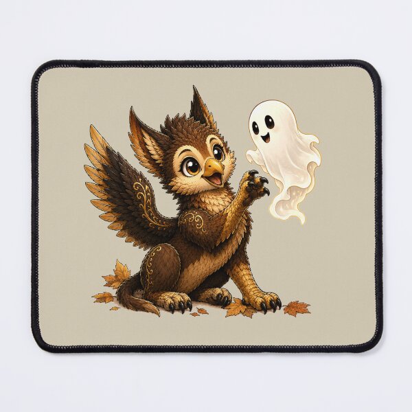 Item preview, Cute Fantasy Griffin and Friendly Ghost designed and sold by Hatchling Hollow.
