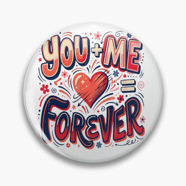 Item preview, You + Me = Forever – Bold Modern Retro Love Design designed and sold by abdlhakim taoufik.