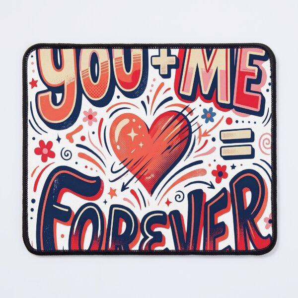 Item preview, You + Me = Forever – Bold Modern Retro Love Design designed and sold by abdlhakim taoufik.