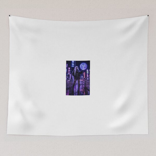 Item preview, Goth gojo in neon Tokyo street designed and sold by CathryneDelamort.