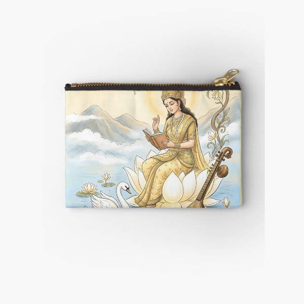 Item preview, Goddess Saraswati Lotus Spiritual Art designed and sold by hutofdesigns.