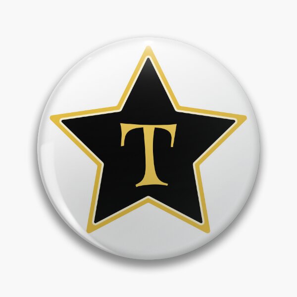 Item preview, Star Monogram T Gold Black designed and sold by Jeallan Designs.