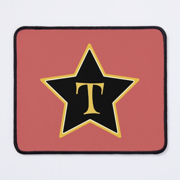 Item preview, Star Monogram T Gold Black designed and sold by Jeallan Designs.