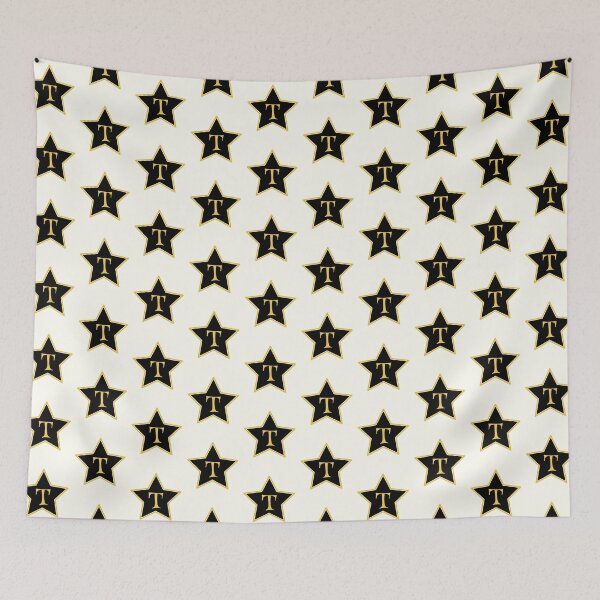 Item preview, Star Monogram T Gold Black designed and sold by Jeallan Designs.