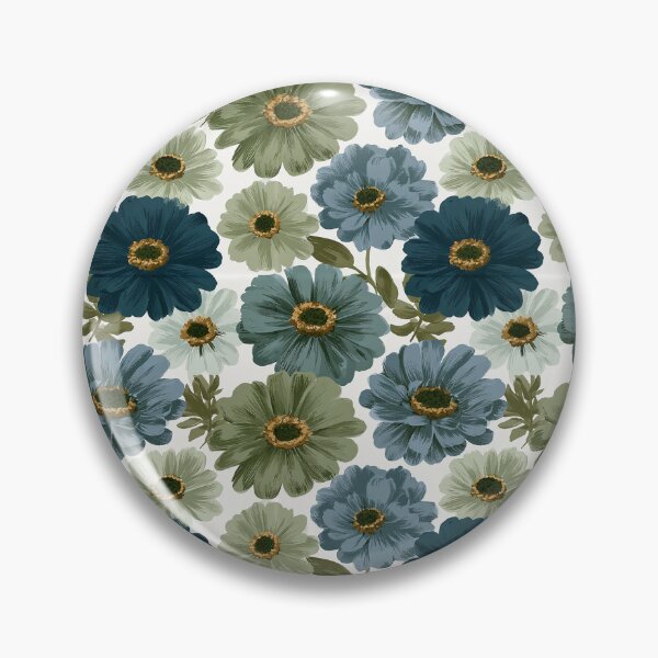 Item preview, Petaled Zinnia Flower  - Retro Flower Floral - Christmas Gift Baskets designed and sold by RoyalStarsPatts.
