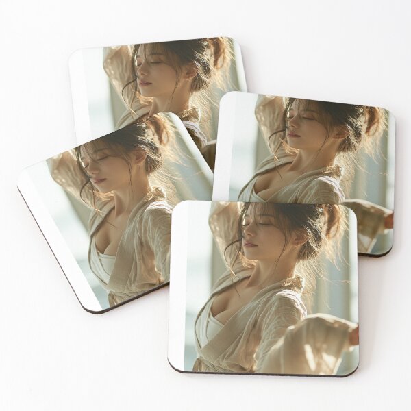 Item preview, Asian Beauty in Soft Morning Light | Sexy Pin-Up for Man Cave & She Shed designed and sold by Synth Seduction.