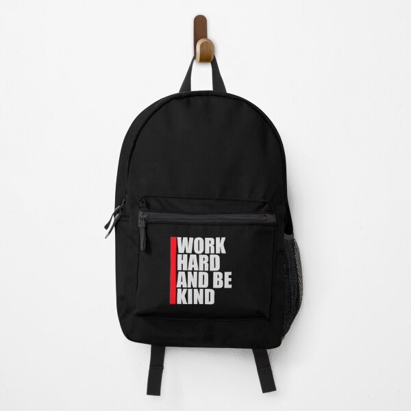 Item preview, Work Hard And Be Kind Motivational Work Ethic Logo designed and sold by shirt-o-mat.