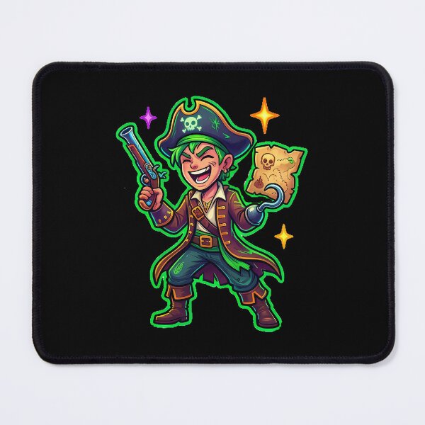 Item preview, Cool Cartoon Badass Pirate T-Shirt designed and sold by Freestyle Prints.