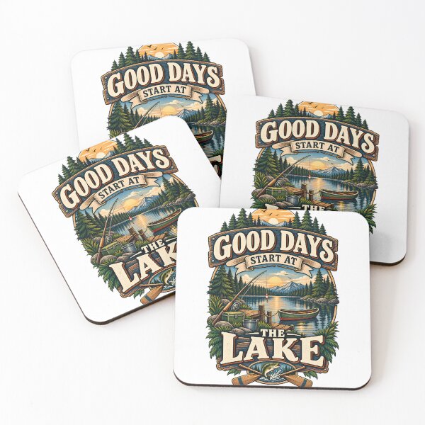 Item preview, Good Days Start At The Lake Fishing Outdoor designed and sold by Haji  Kamora.