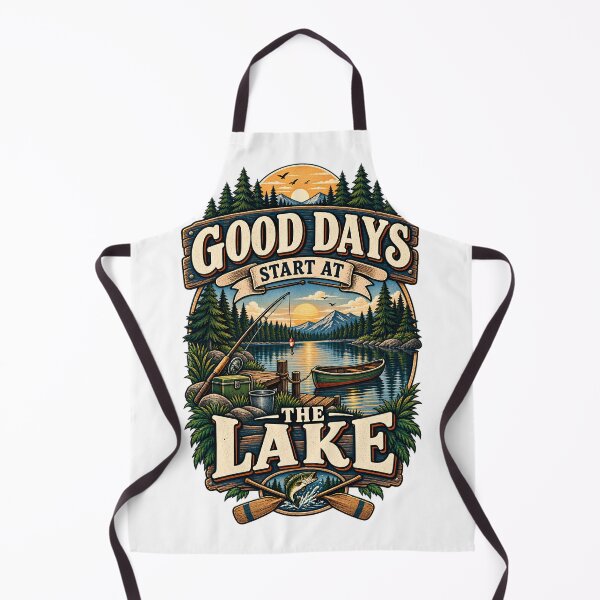 Item preview, Good Days Start At The Lake Fishing Outdoor designed and sold by Haji Kamora.