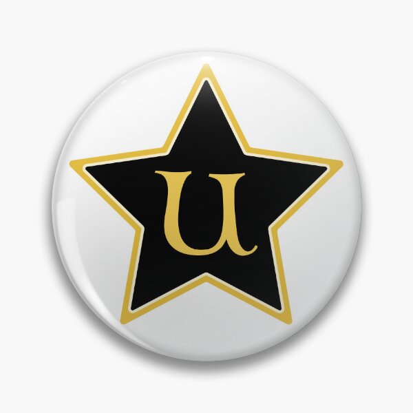Item preview, Star Monogram U Gold Black designed and sold by Jeallan Designs.