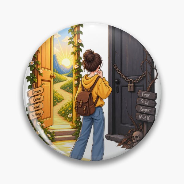 Item preview, Choose Your Path – Dream Grow Travel Be Happy – Inspirational Life Choices Art designed and sold by @SHINTOSARTSTORE.