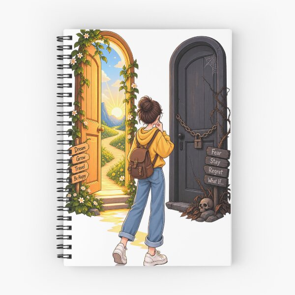 Item preview, Choose Your Path – Dream Grow Travel Be Happy – Inspirational Life Choices Art designed and sold by @SHINTOSARTSTORE.