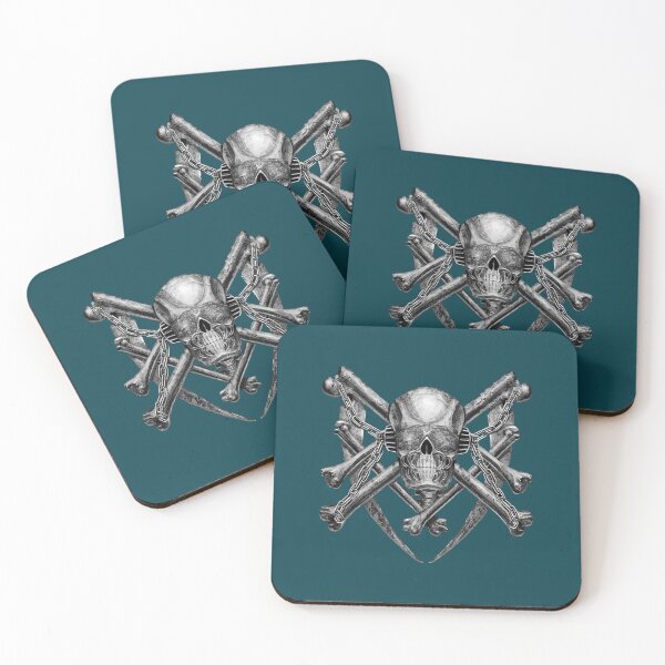 Item preview, Silver Crossed Skeleton Crest designed and sold by atzirivereen.