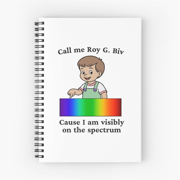 Item preview, CALL ME ROY G. BIV CAUSE I AM VISIBLY ON THE SPECTRUM designed and sold by oddwonders.