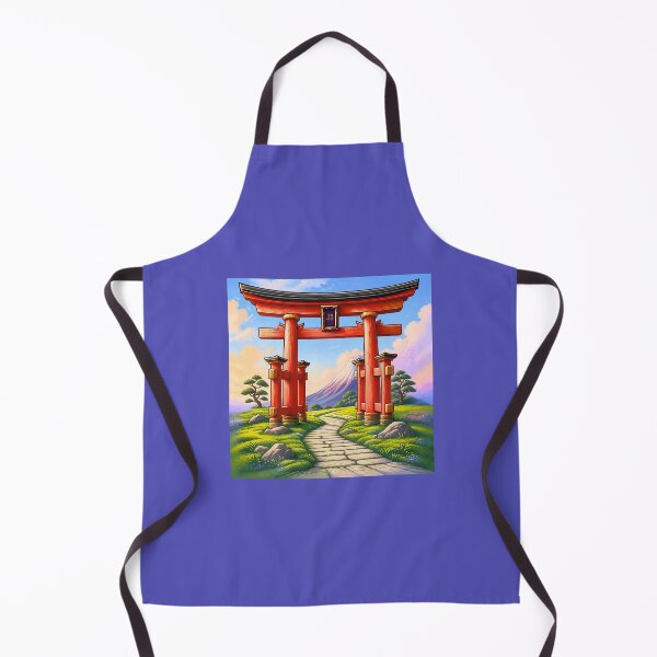 Item preview, Japanese Torii Gate and Mount Fuji Anime Landscape designed and sold by DOMANGA.