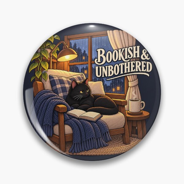 Item preview, Bookish & Unbothered designed and sold by QuietNovaShop.