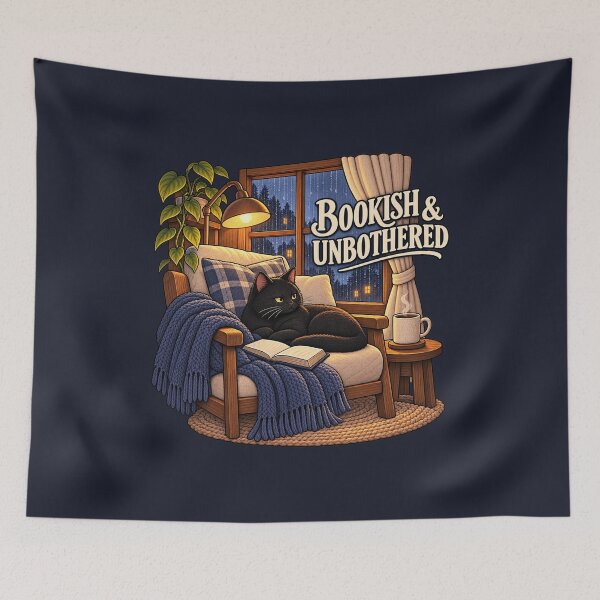 Item preview, Bookish & Unbothered designed and sold by QuietNovaShop.