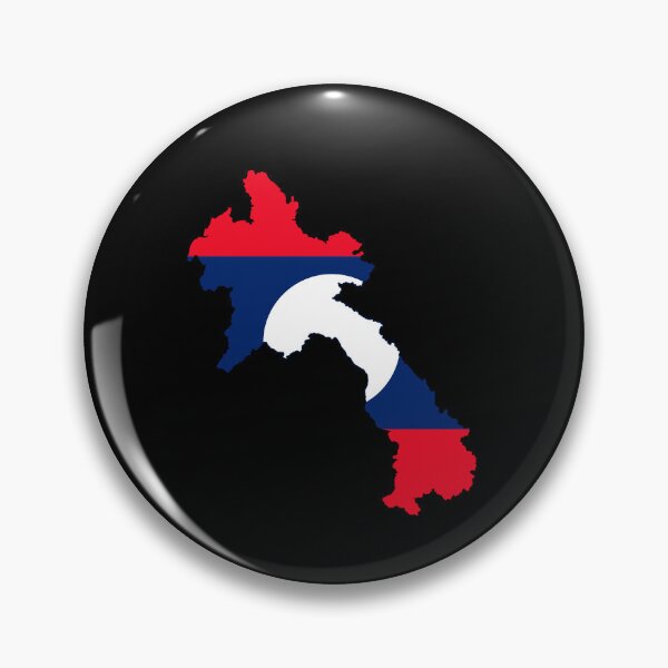 Item preview,  Flag Map of Laos designed and sold by DreamBrushy.