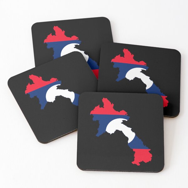 Item preview,  Flag Map of Laos designed and sold by DreamBrushy.