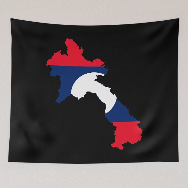 Item preview,  Flag Map of Laos designed and sold by DreamBrushy.