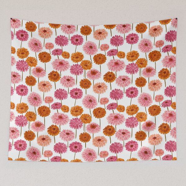 Item preview, Blooming Zinnia Floral  - Flower Garden Pattern - Christmas Gifts designed and sold by RoyalStarsPatts.