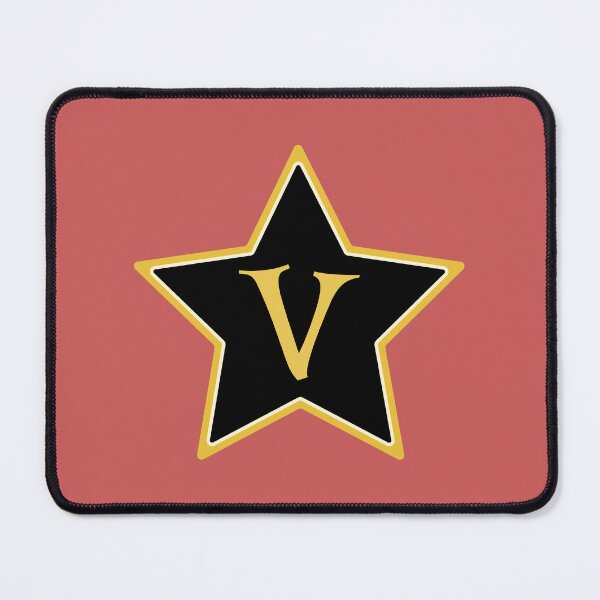 Item preview, Star Monogram V Gold Black designed and sold by Jeallan Designs.