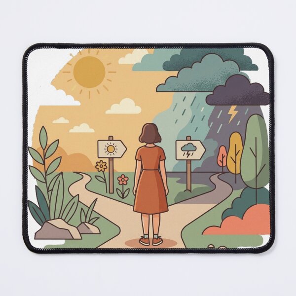 Item preview, Choose Your Own Path – Inspirational Life Journey Illustration designed and sold by @SHINTOSARTSTORE.