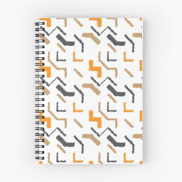 Item preview, Orange Gray Scribbled Lines designed and sold by oppositedge.