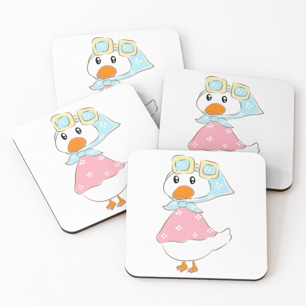 Item preview, Cute duck character wearing pink floral dress vector designed and sold by Pe.peach.