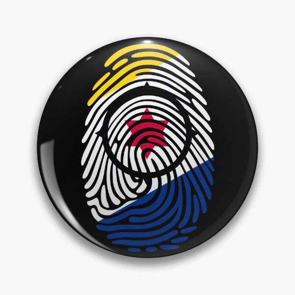 Item preview, Bonaire Flag Fingerprint Identity | Bonairean DNA Heritage Graphic designed and sold by NTGUILTY.