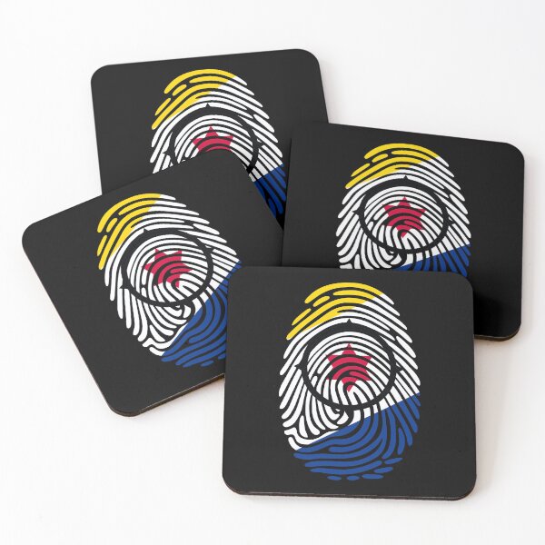 Item preview, Bonaire Flag Fingerprint Identity | Bonairean DNA Heritage Graphic designed and sold by NTGUILTY.