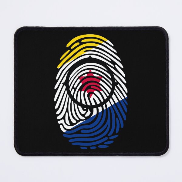 Item preview, Bonaire Flag Fingerprint Identity | Bonairean DNA Heritage Graphic designed and sold by NTGUILTY.
