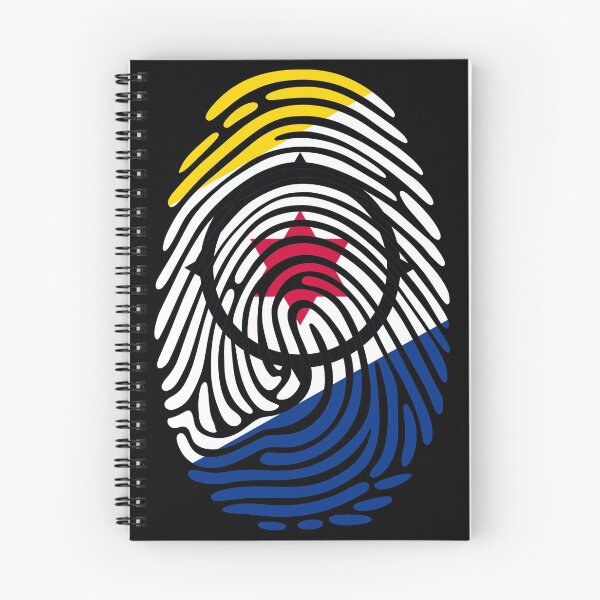 Item preview, Bonaire Flag Fingerprint Identity | Bonairean DNA Heritage Graphic designed and sold by NTGUILTY.