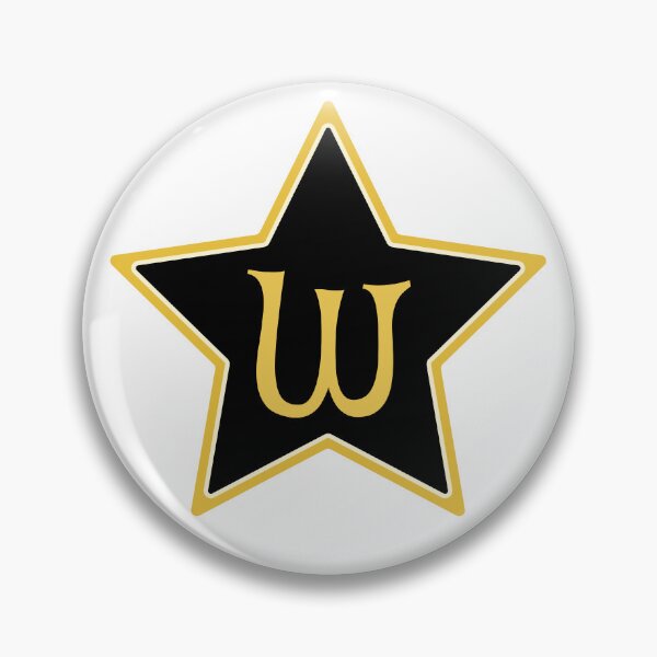 Item preview, Star Monogram W Gold Black designed and sold by Jeallan Designs.