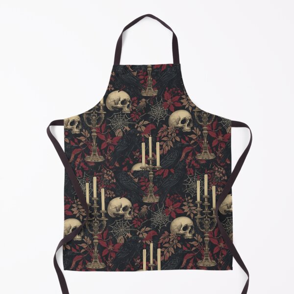 Item preview, Gothic Skull and Candelabra Seamless Pattern designed and sold by Patternpulseee.