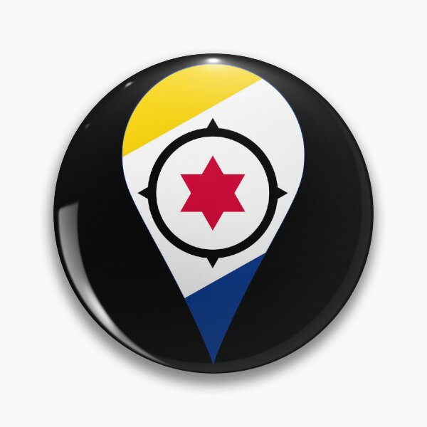 Item preview, Bonaire Flag Location Pin Map Marker | Bonairean Destination GPS Icon designed and sold by NTGUILTY.