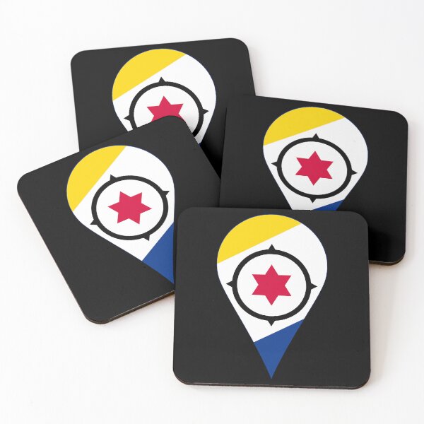 Item preview, Bonaire Flag Location Pin Map Marker | Bonairean Destination GPS Icon designed and sold by NTGUILTY.