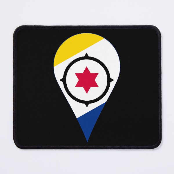 Item preview, Bonaire Flag Location Pin Map Marker | Bonairean Destination GPS Icon designed and sold by NTGUILTY.