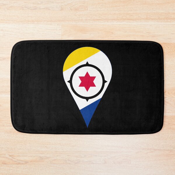 Item preview, Bonaire Flag Location Pin Map Marker | Bonairean Destination GPS Icon designed and sold by NTGUILTY.