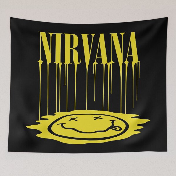 Item preview, Nirvana Yellow Melting Smiley Face Vintage Style designed and sold by youngdumpm.