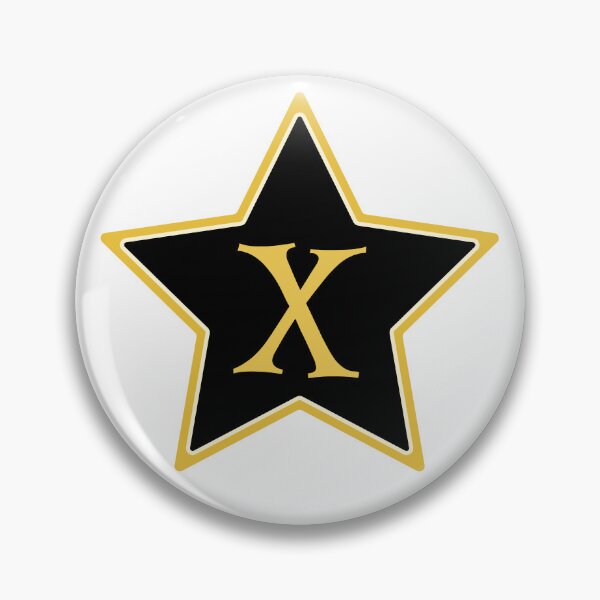 Item preview, Star Monogram X Gold Black designed and sold by Jeallan Designs.