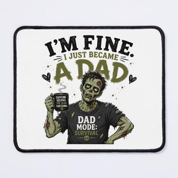 Item preview, I’m Fine I Just Became a Dad – Funny New Dad Zombie Father Gift designed and sold by SVALANART.