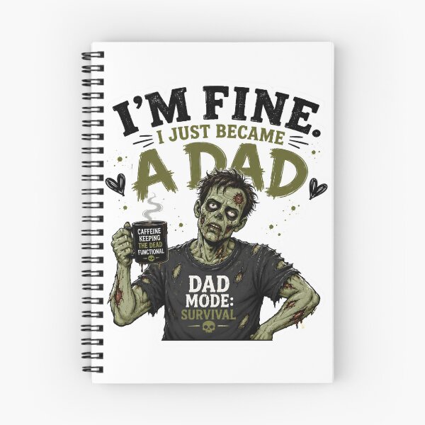 Item preview, I’m Fine I Just Became a Dad – Funny New Dad Zombie Father Gift designed and sold by SVALANART.